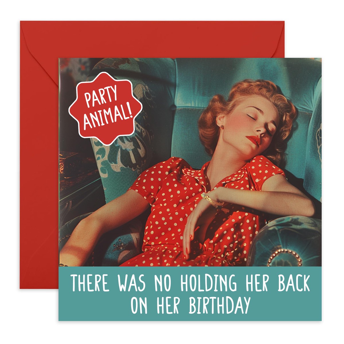 Birthday Card - 'PARTY ANIMAL BIRTHDAY' - Perfect for Celebrating with a Fun Twist & Playful Design - Ideal for Adding a Touch of Excitement and Joy to Any Birthday - Com