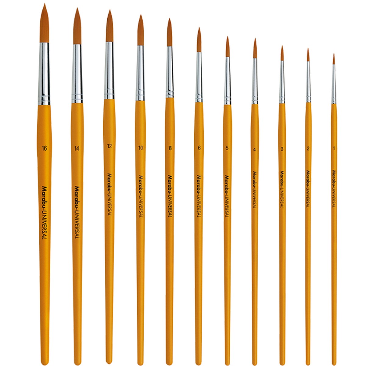 Marabu Universal Round Paint Brushes - Various Sizes