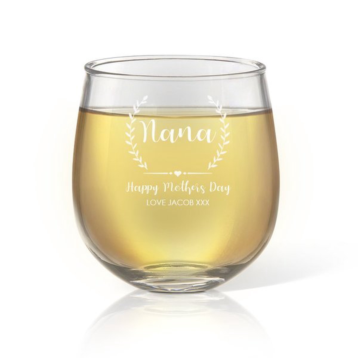 New Arrival Crest Stemless Wine Glass