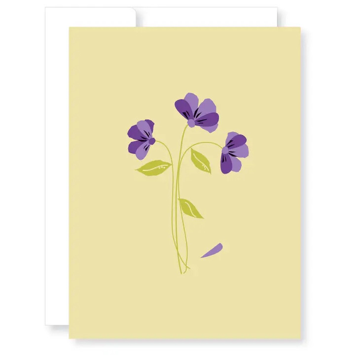 Violets Sympathy Card