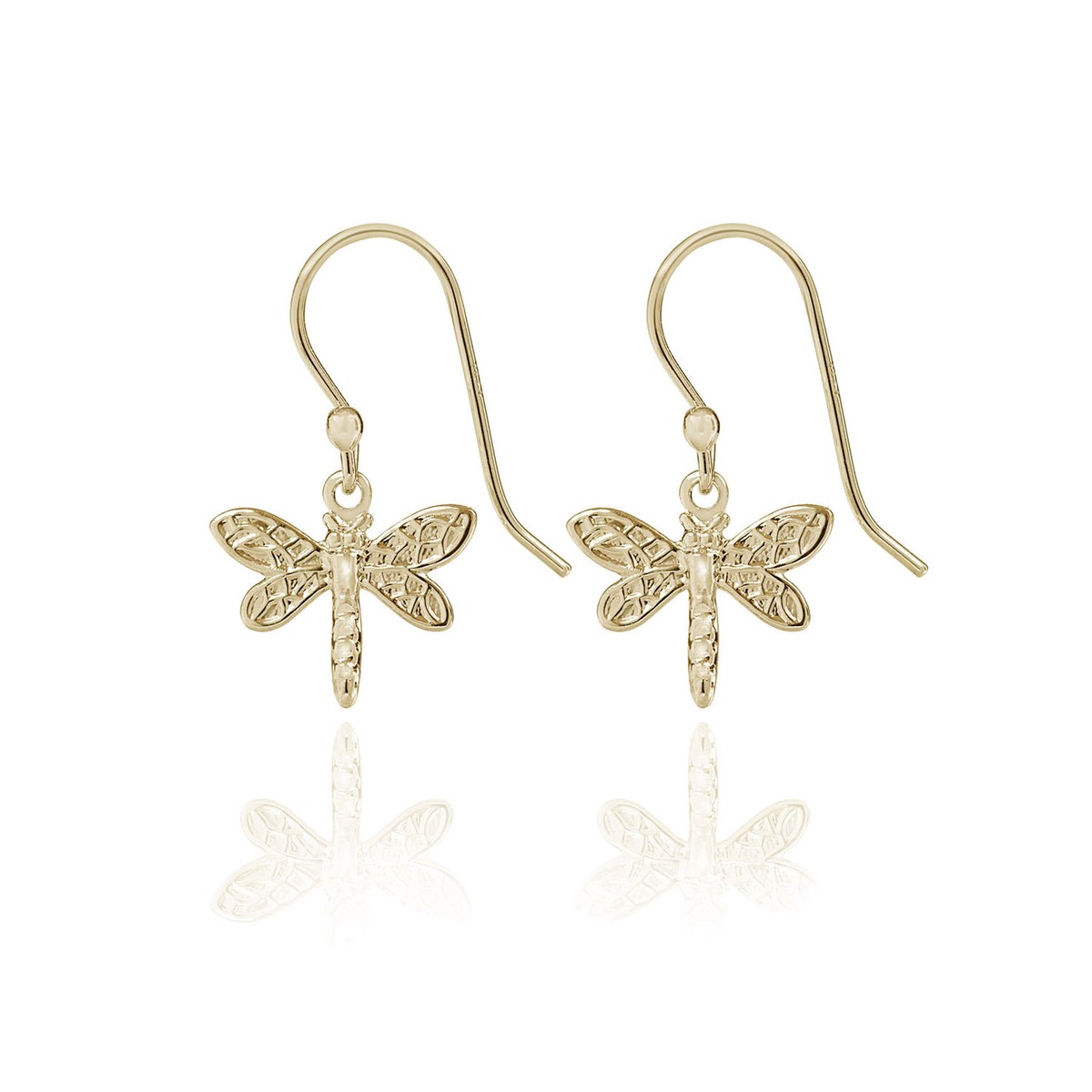 10K Dragonfly Earring