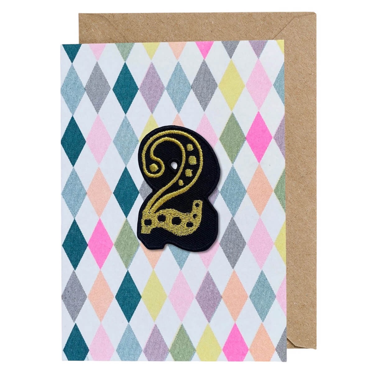 Circus Embroidered Age Card by Petra Boase - Age 2