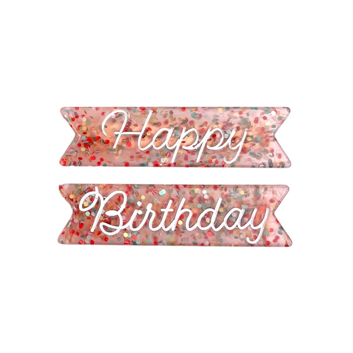Happy Birthday Hair Clips by Eugenia Kids