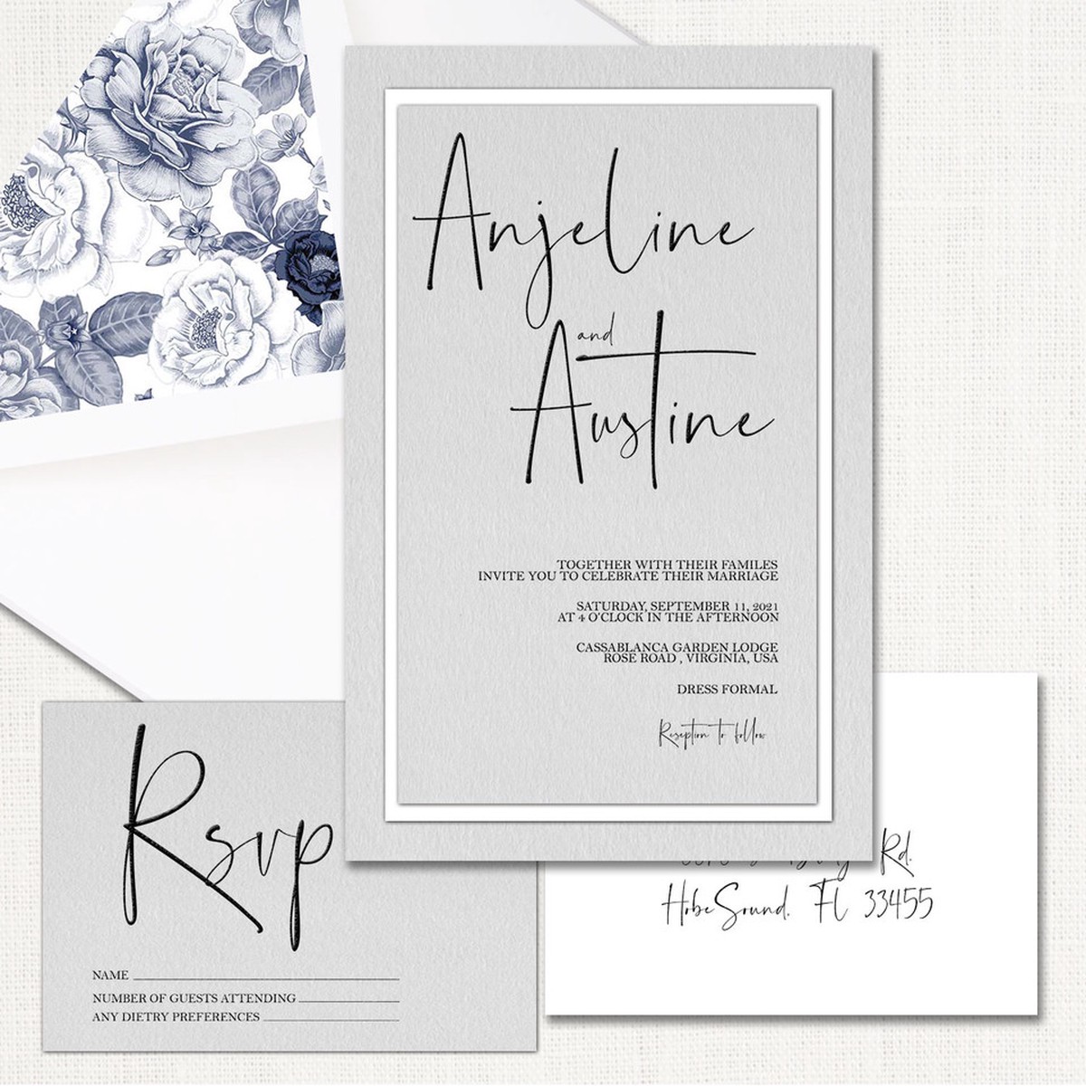 Anjeline Wedding Invitations