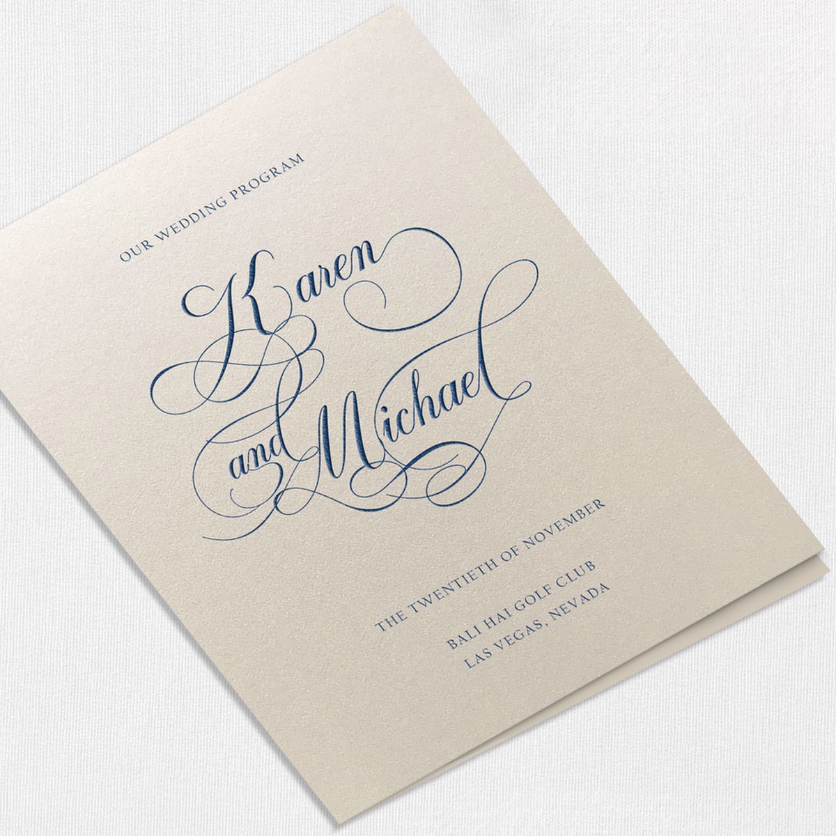Karen Wedding Programs