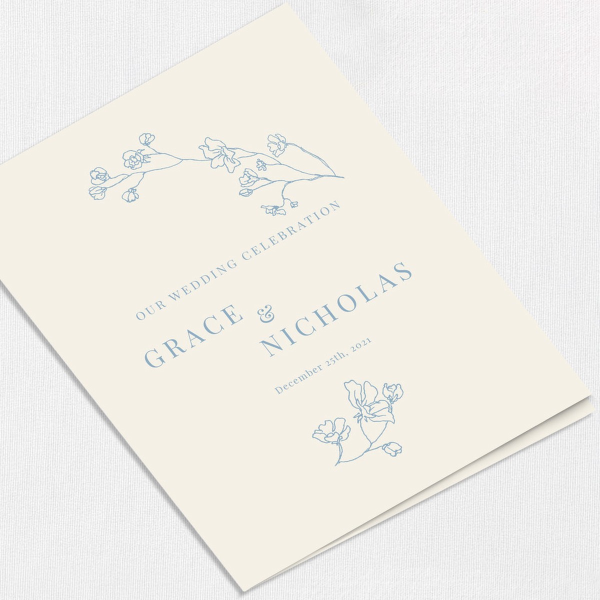 Grace Wedding Programs