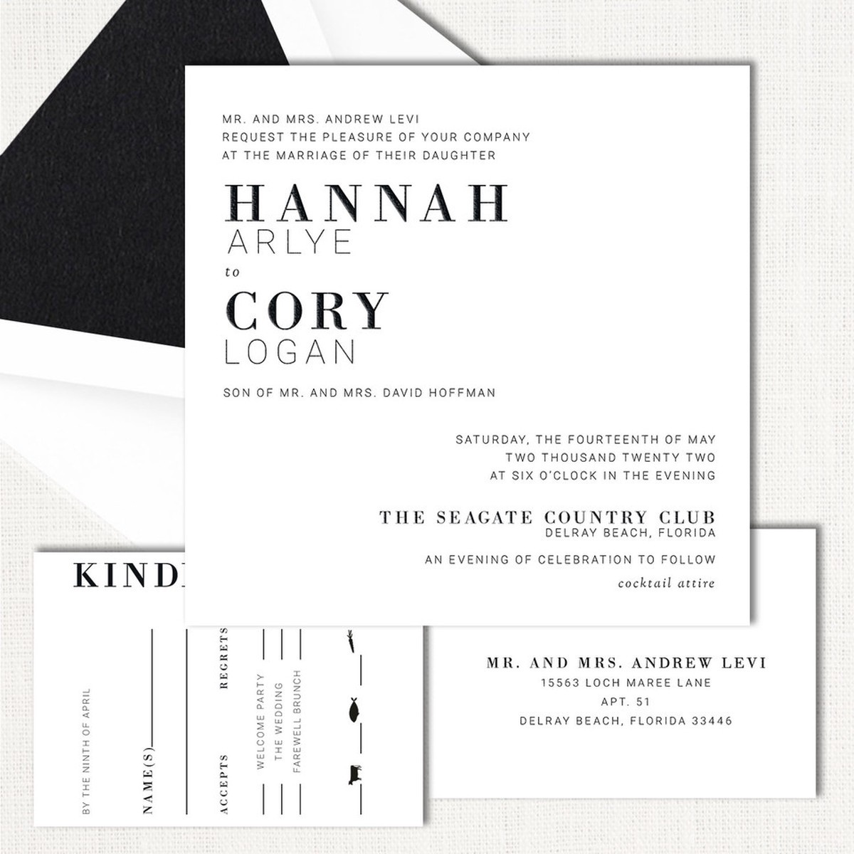 Hannah Wedding Invitations