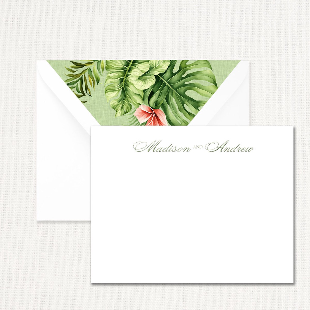 Madison Couples Flat Notecard