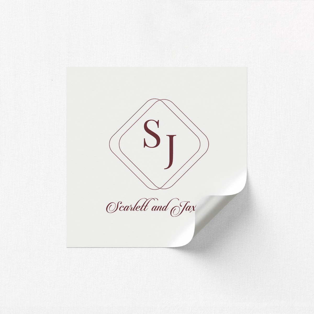 Scarlett Square Stickers