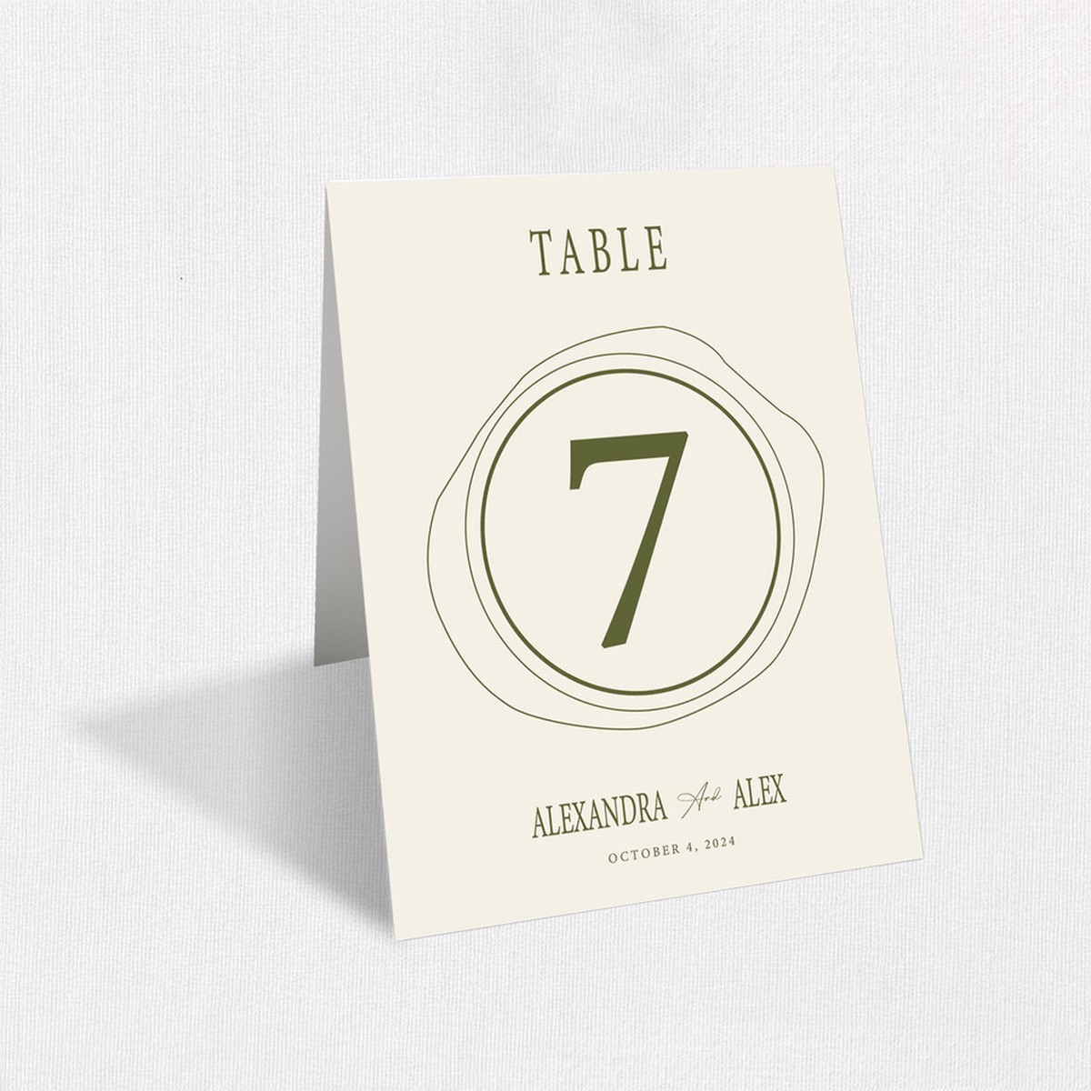 Alexandra Table Numbers