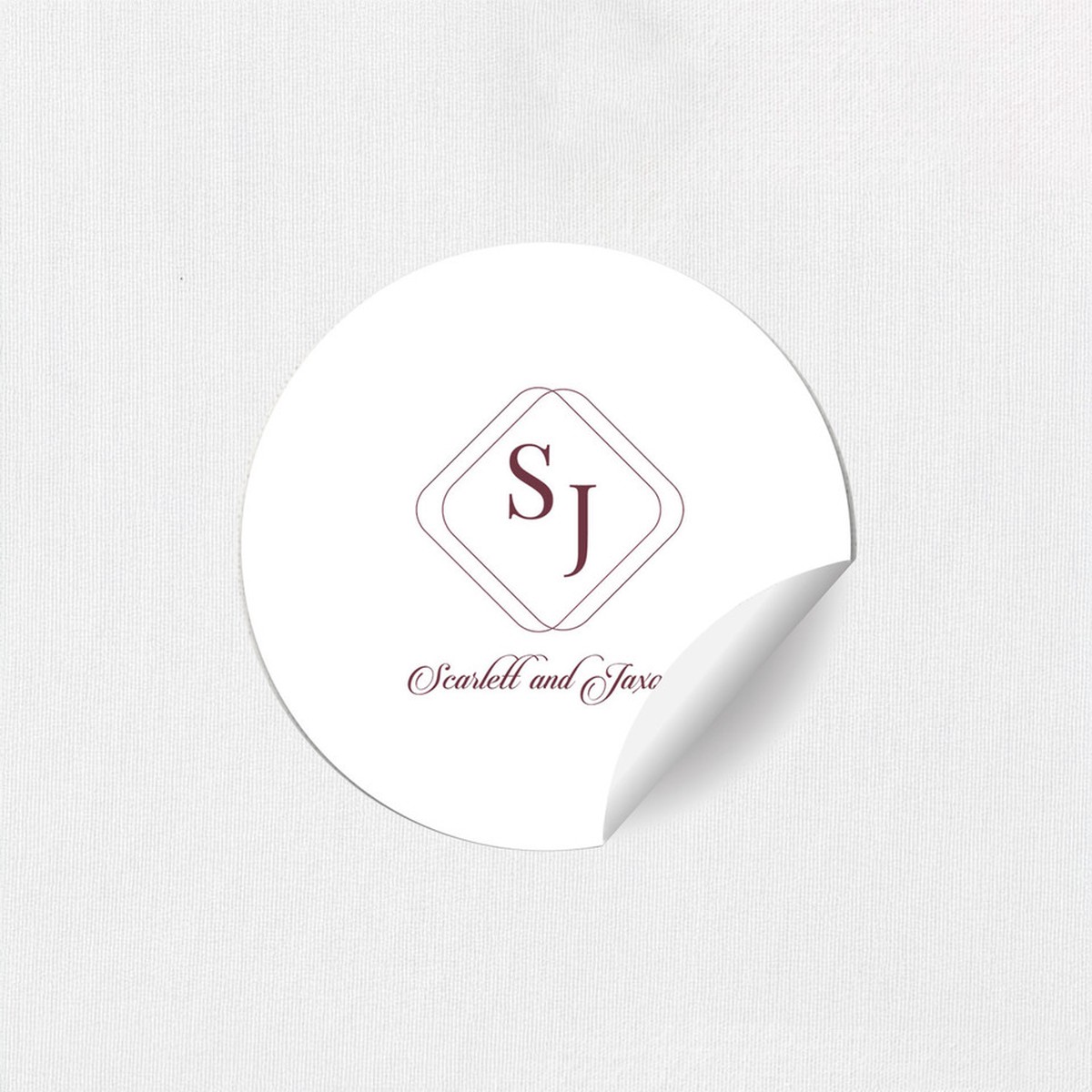 Scarlett Round Stickers