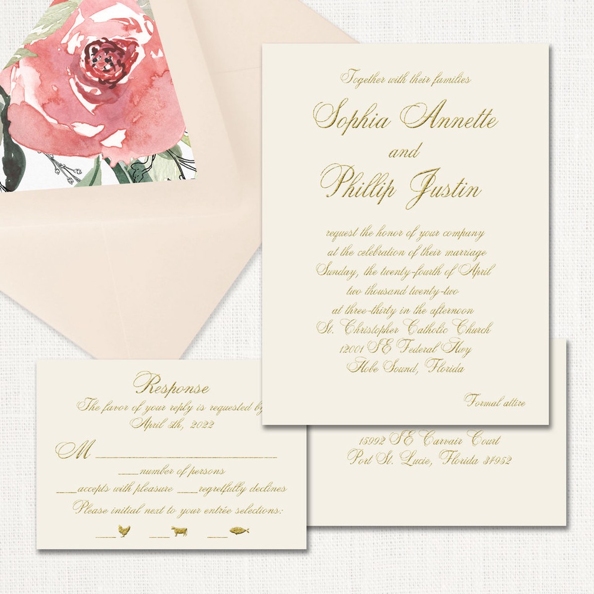 Sophia Wedding Invitations