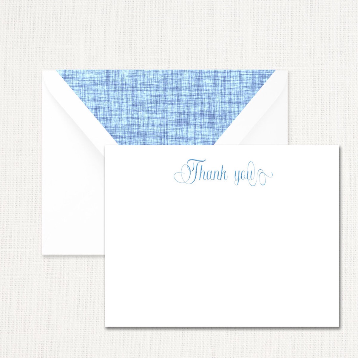 Blue Crypton Thank You Note Set