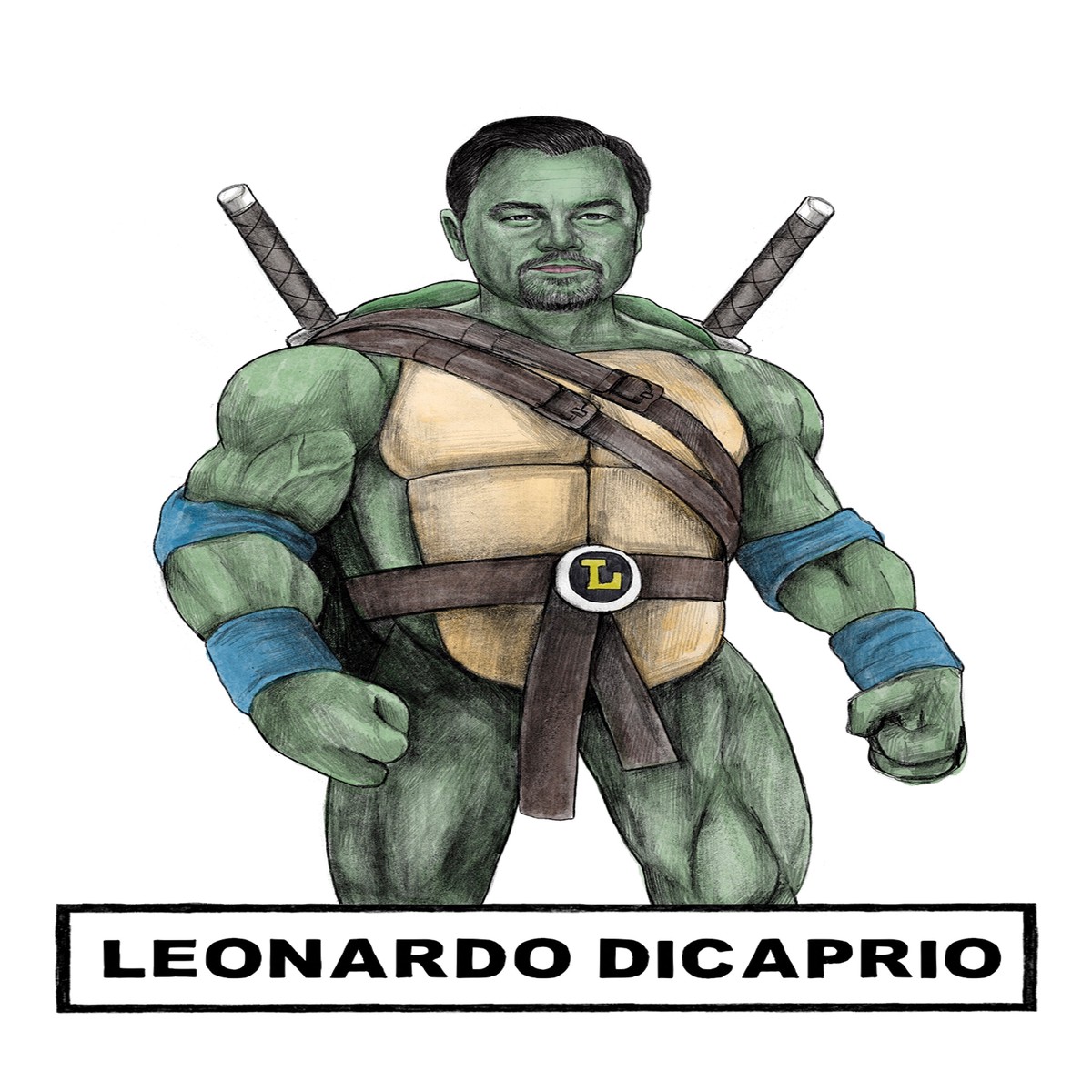 Leonardo Dicaprio Turtle Card
