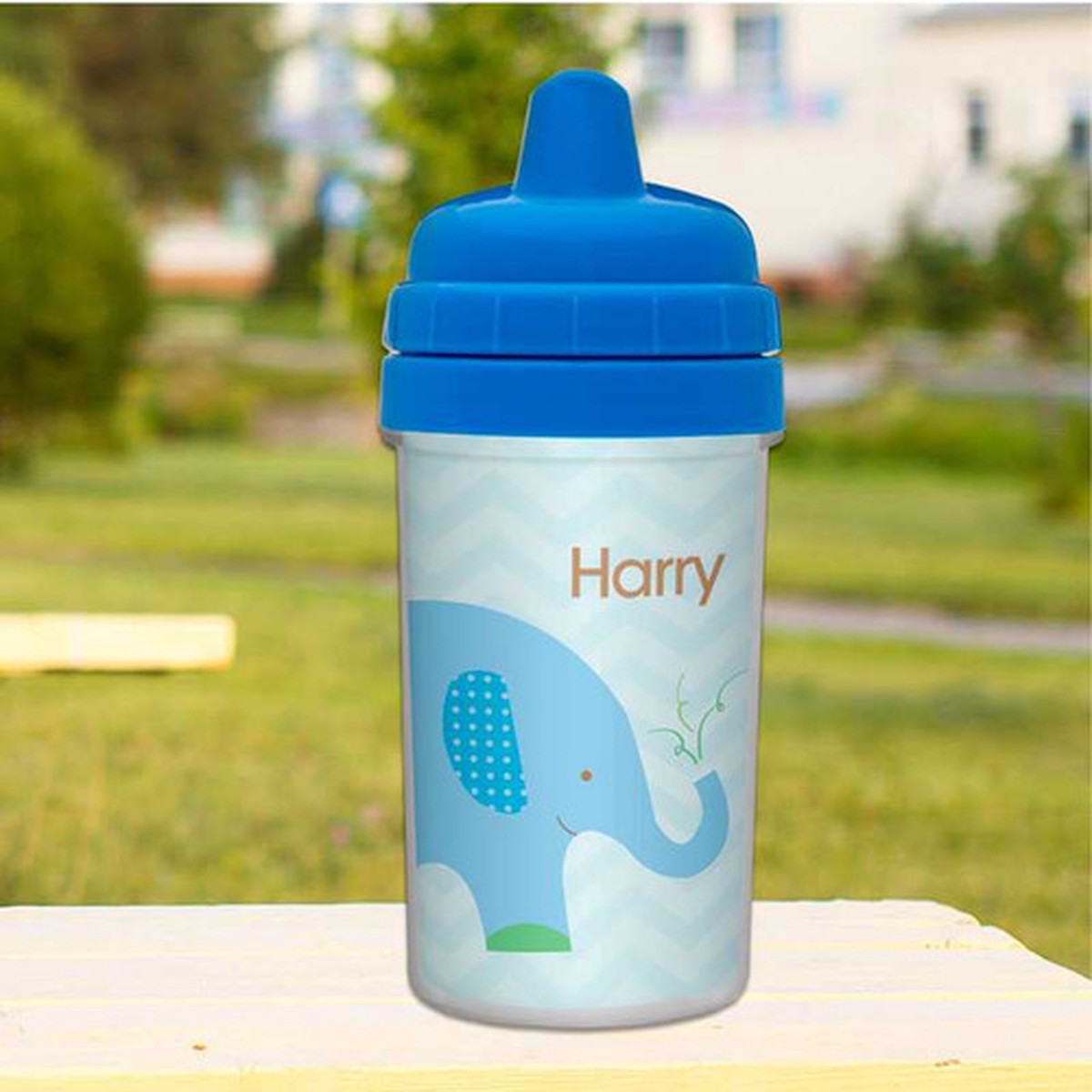 Blue Baby Elephant Sippy Cup