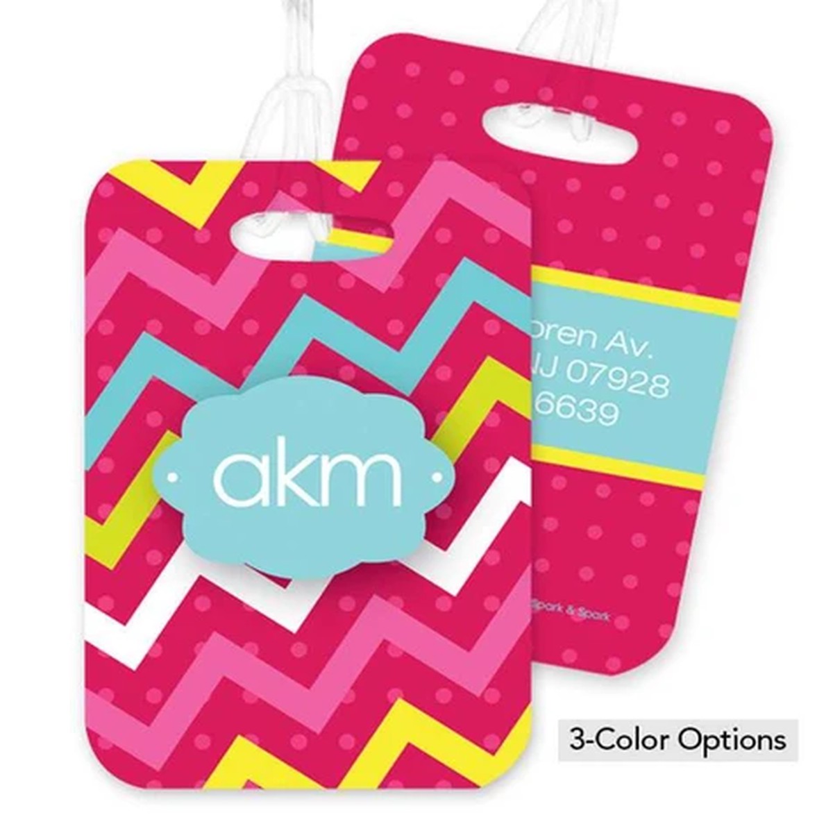 Simply Mix Chevrons Bag Tag
