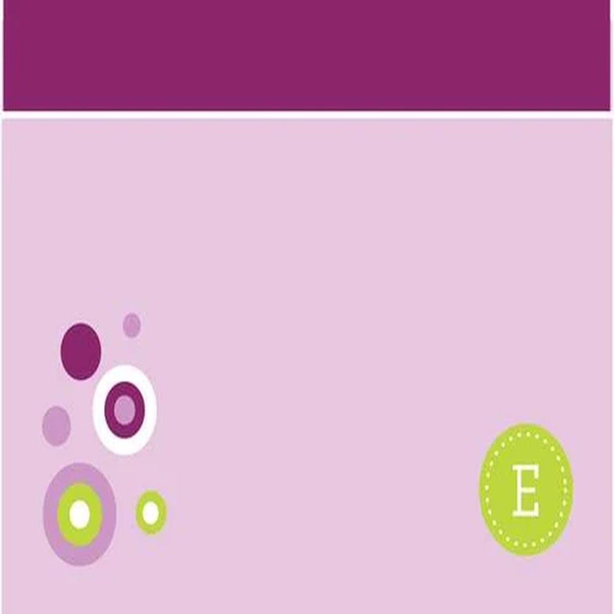 Purple Mod Circles Notecards