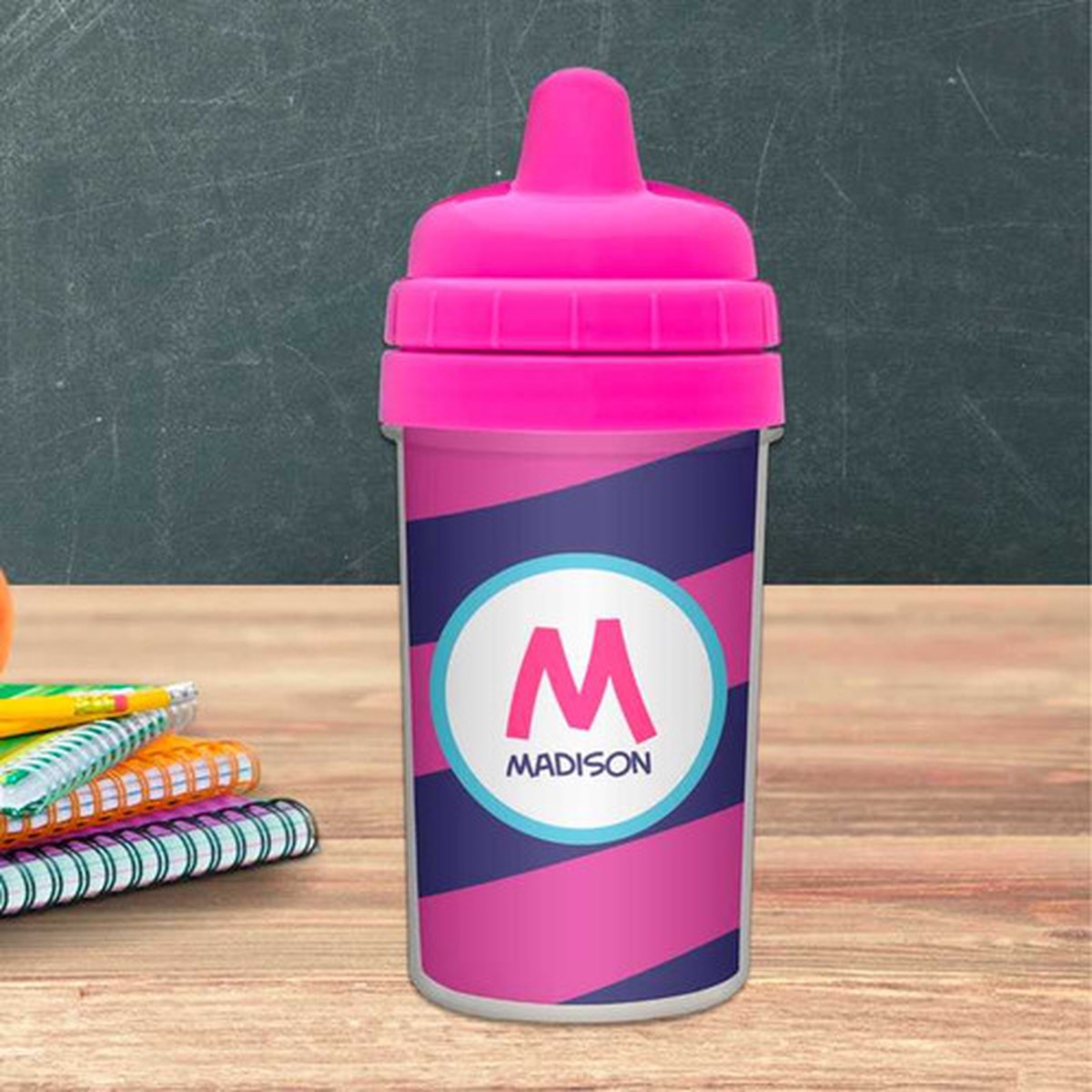 Fun Initials Magenta Sippy Cup