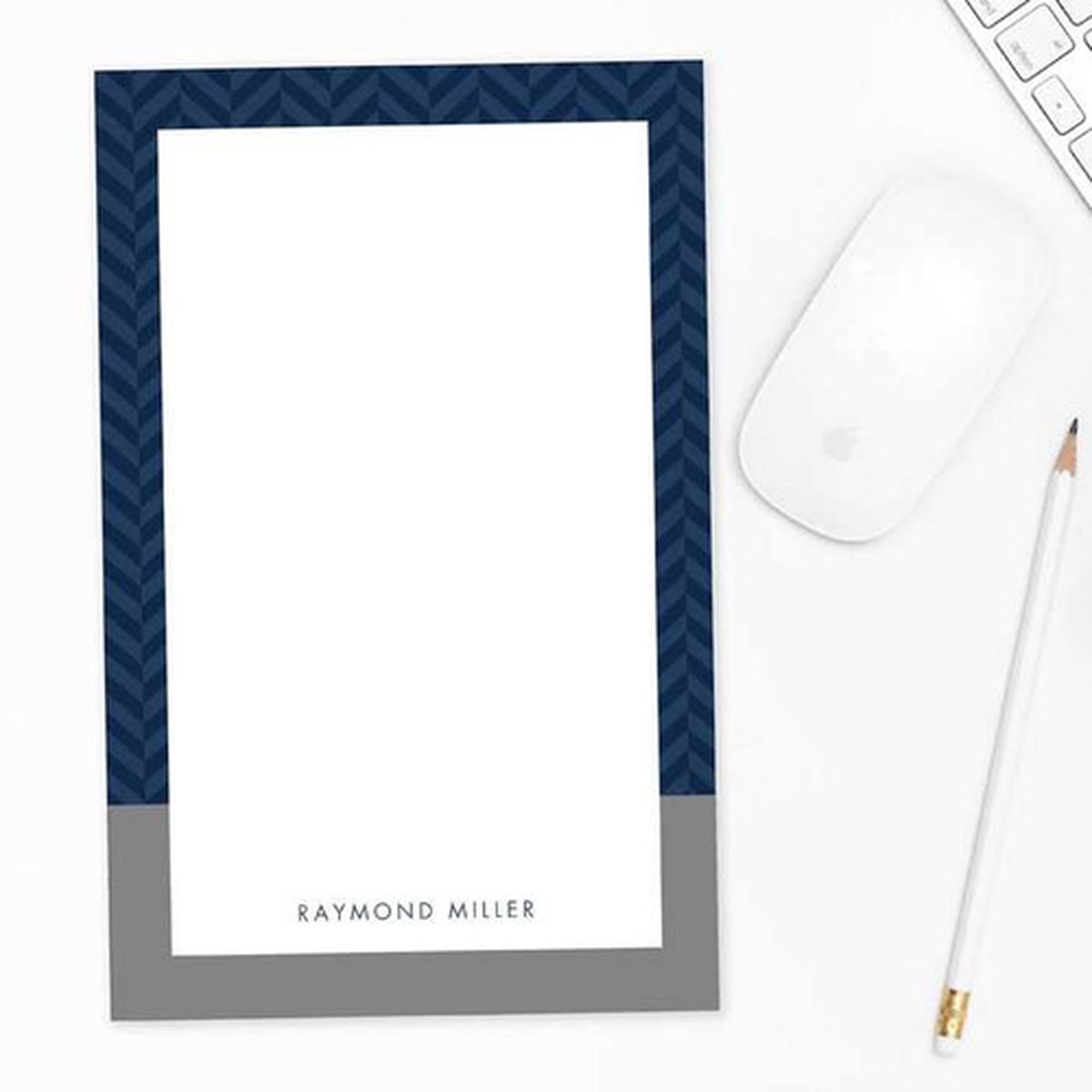 Herringbone Mood Custom Notepad