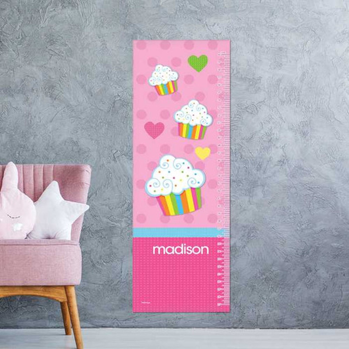 Rainbow Cupcake Growth Chart