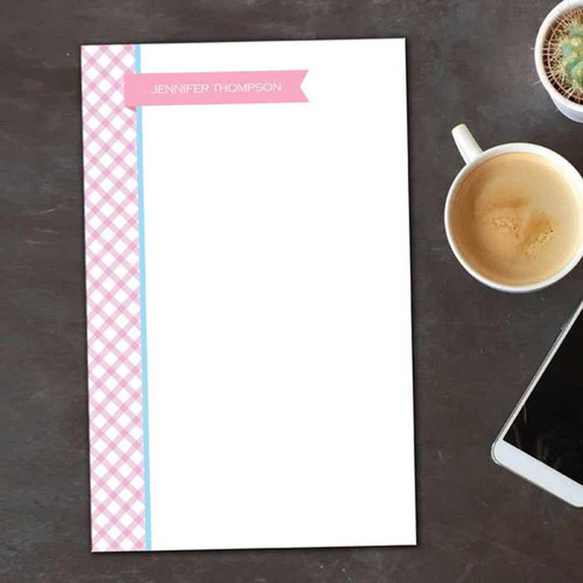 Criss Cross Flag Custom Notepad