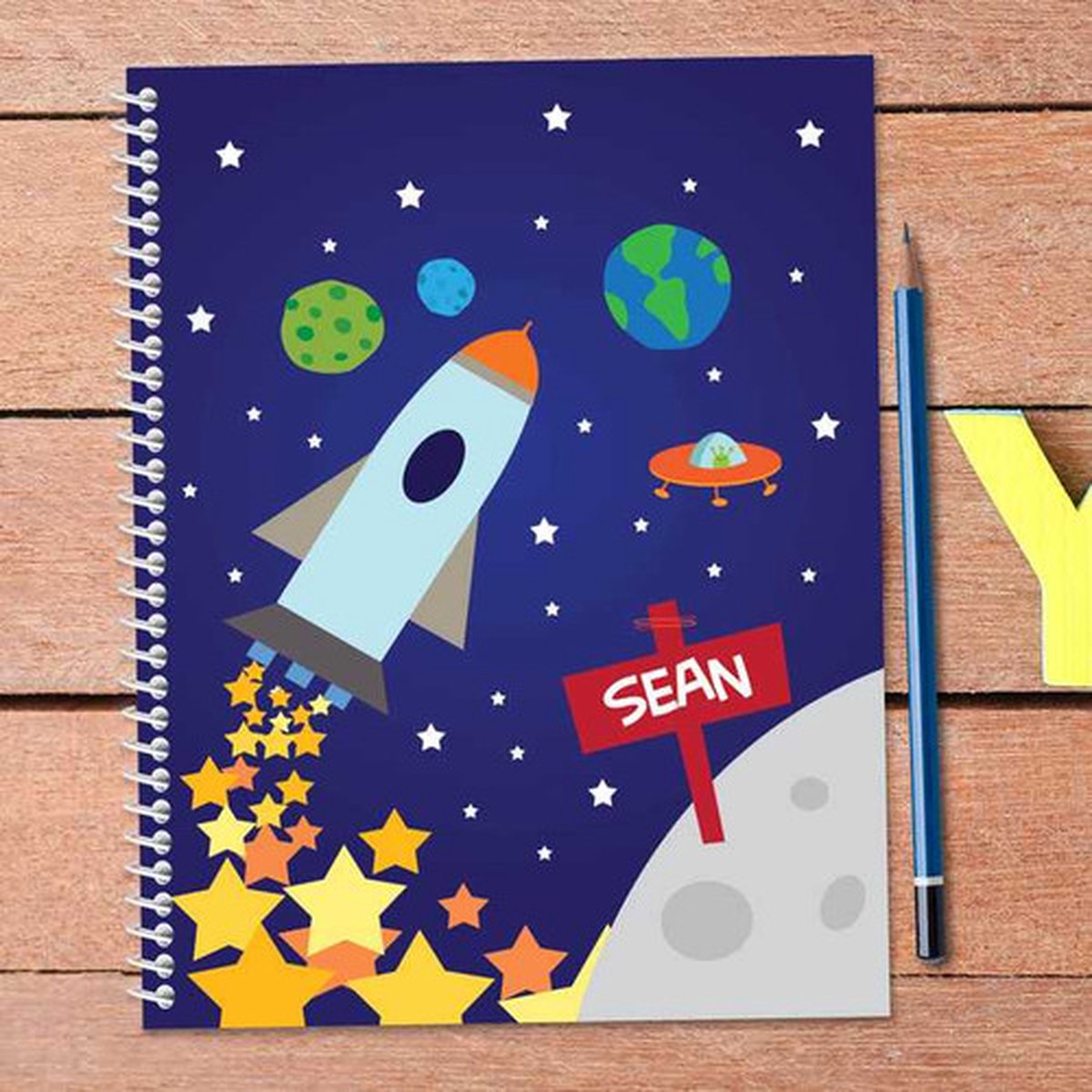 Rocket Launch Kids Notebook