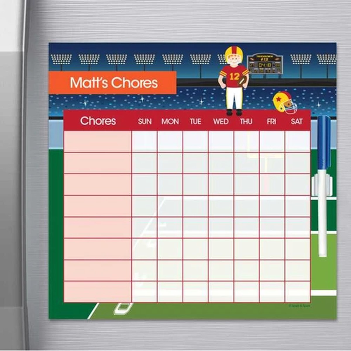 Touchdown Chore Chart