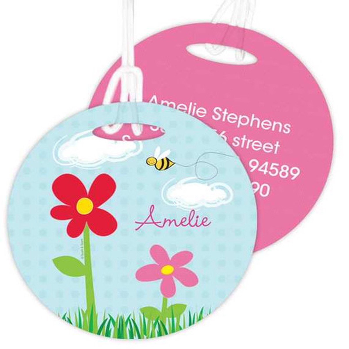 Spring Flowers Bag Tag