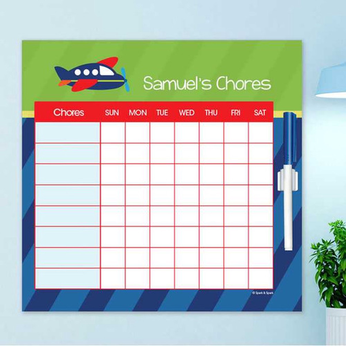 Airplane Ride Chore Chart