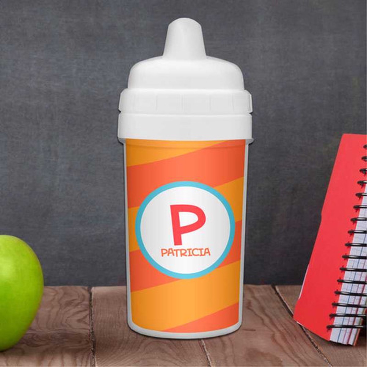 Fun Initials Orange Sippy Cup