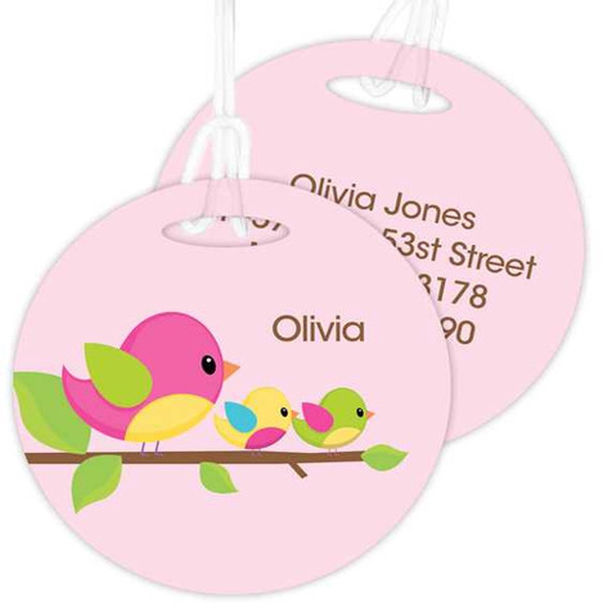 Singing Birds Bag Tag