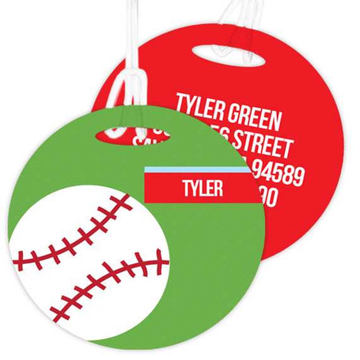 Baseball Fan Bag Tag
