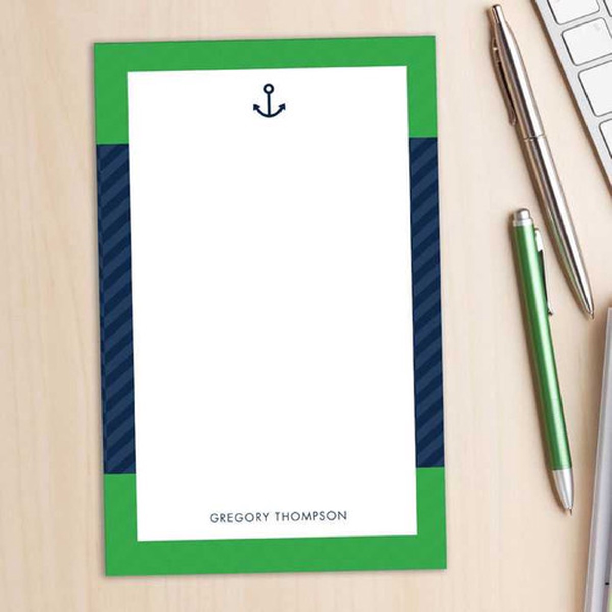 Nautical Anchor Custom Notepad