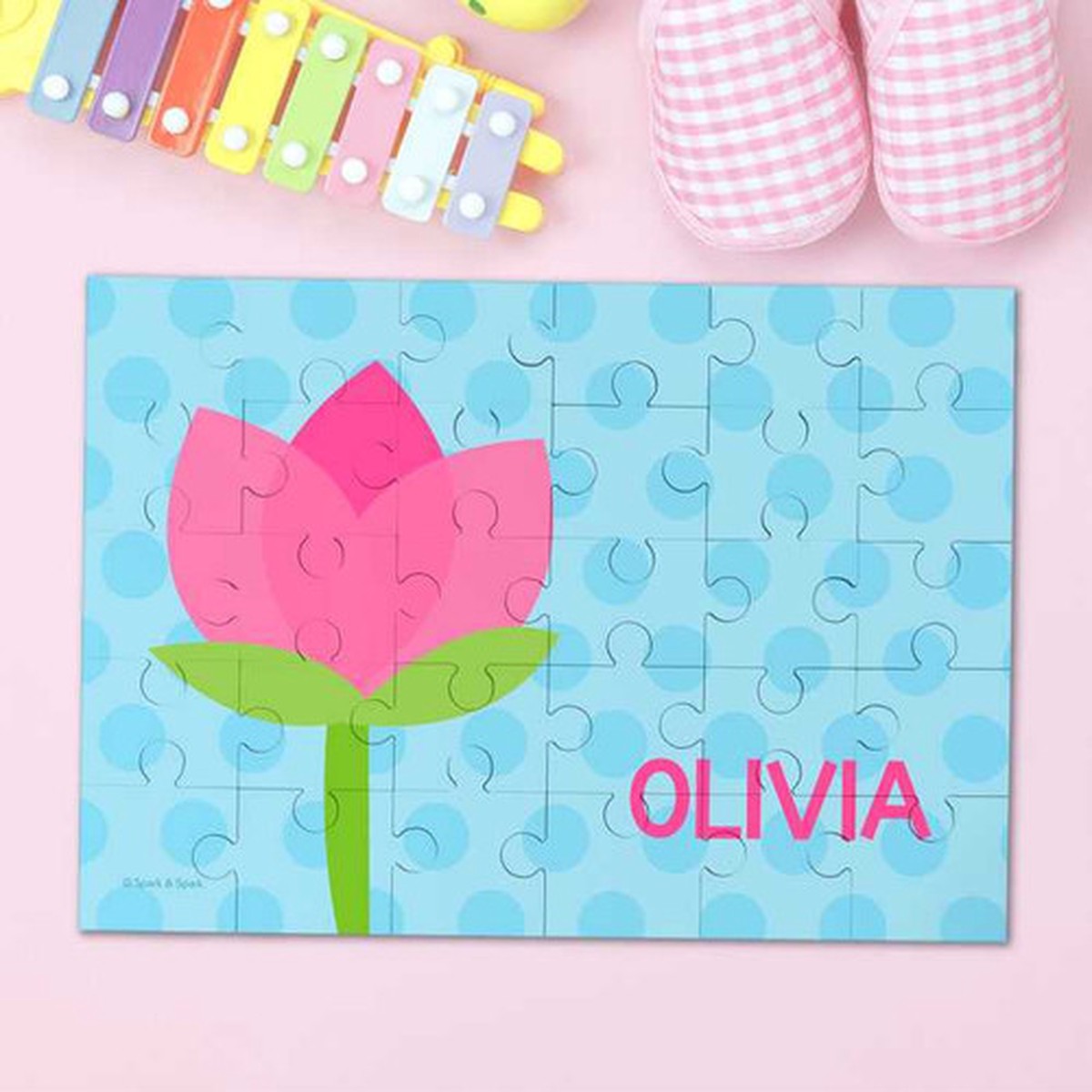 Cute Tulip Personalized Puzzles