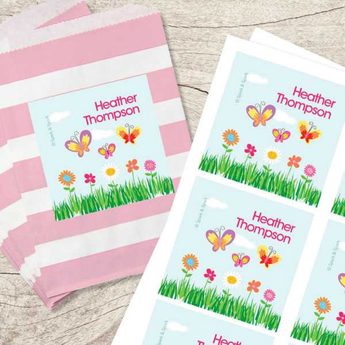 A Butterfly Field Gift Label Set