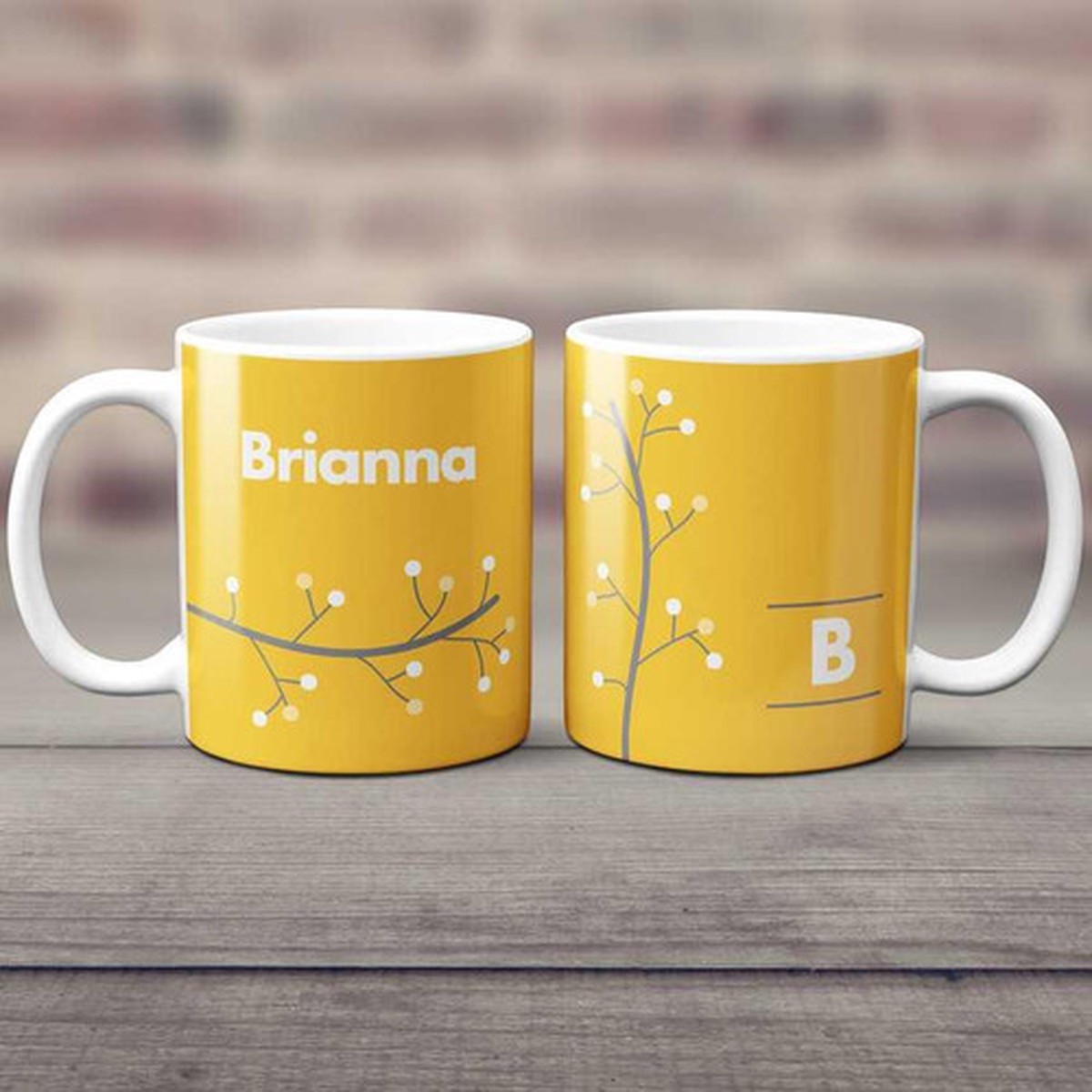 Modern Thin Tree Ceramic Mug