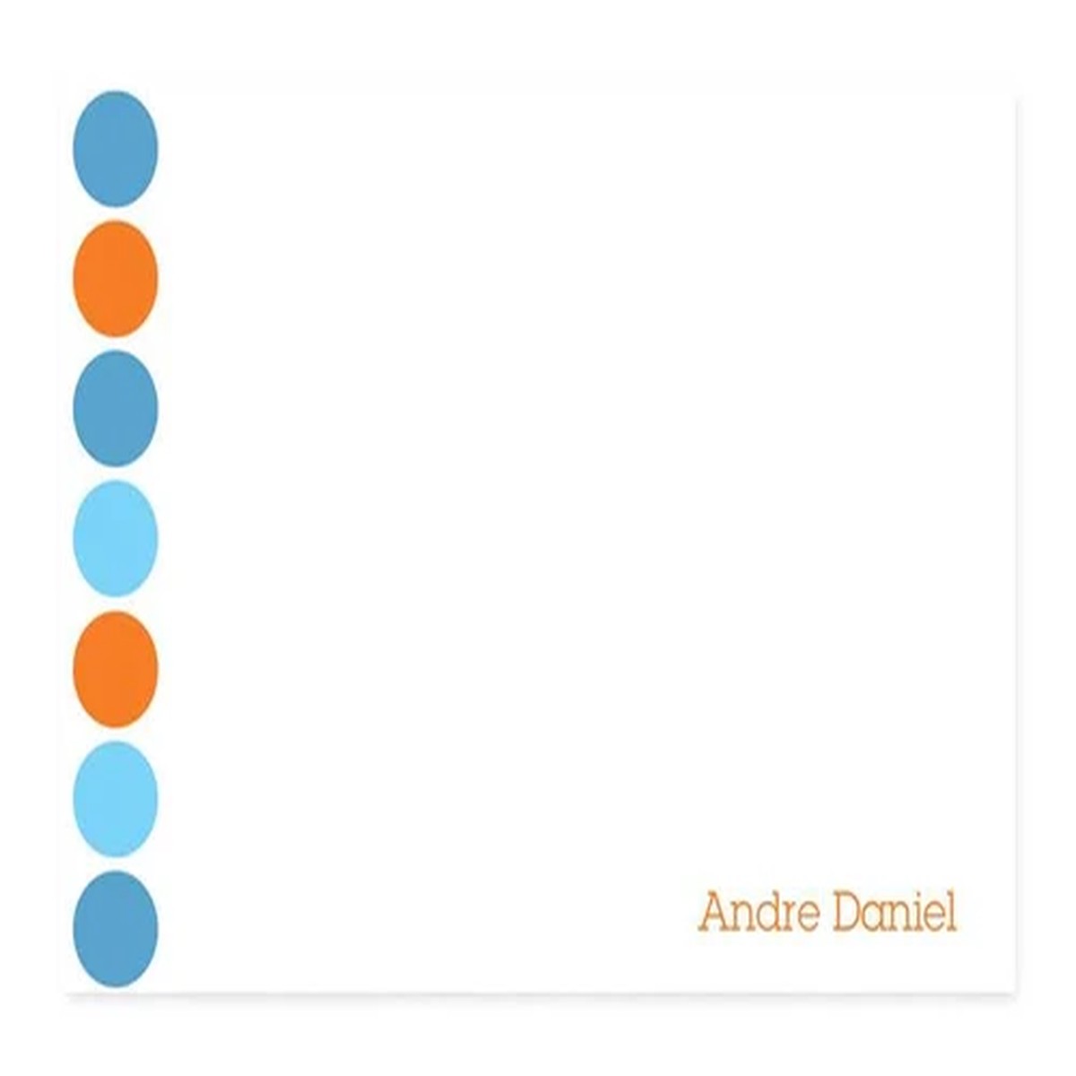 Happy Dots In Blue Notecards