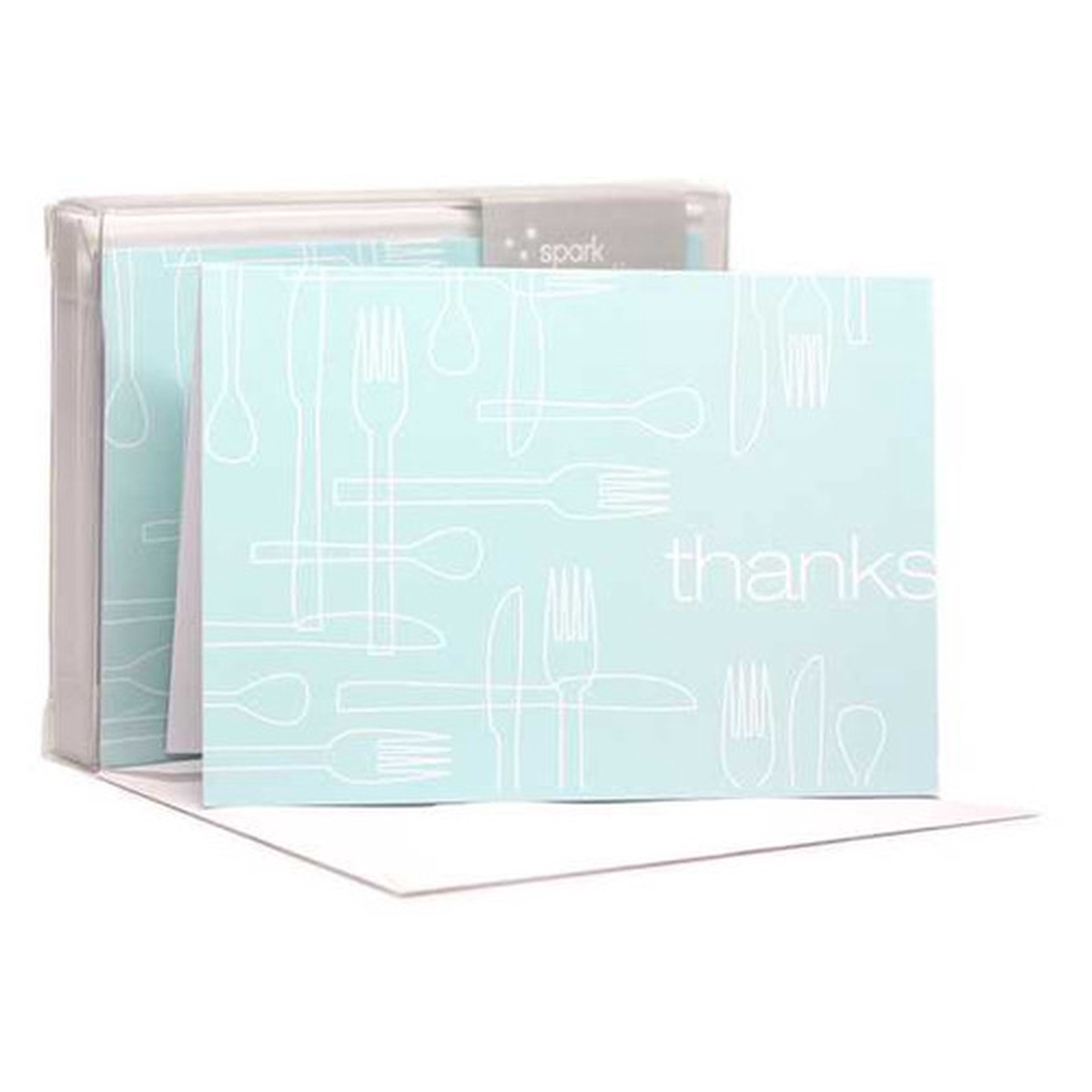 Delicious Thanks Aqua Notecards