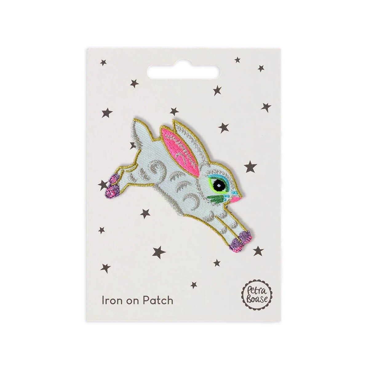 Rabbit Iron On Patch by Petra Boase