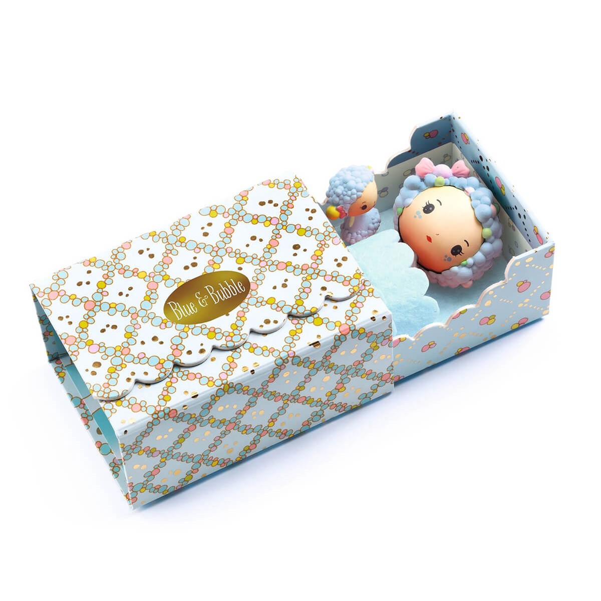 Blue Tinyroom Tinyly Figure Set by Djeco
