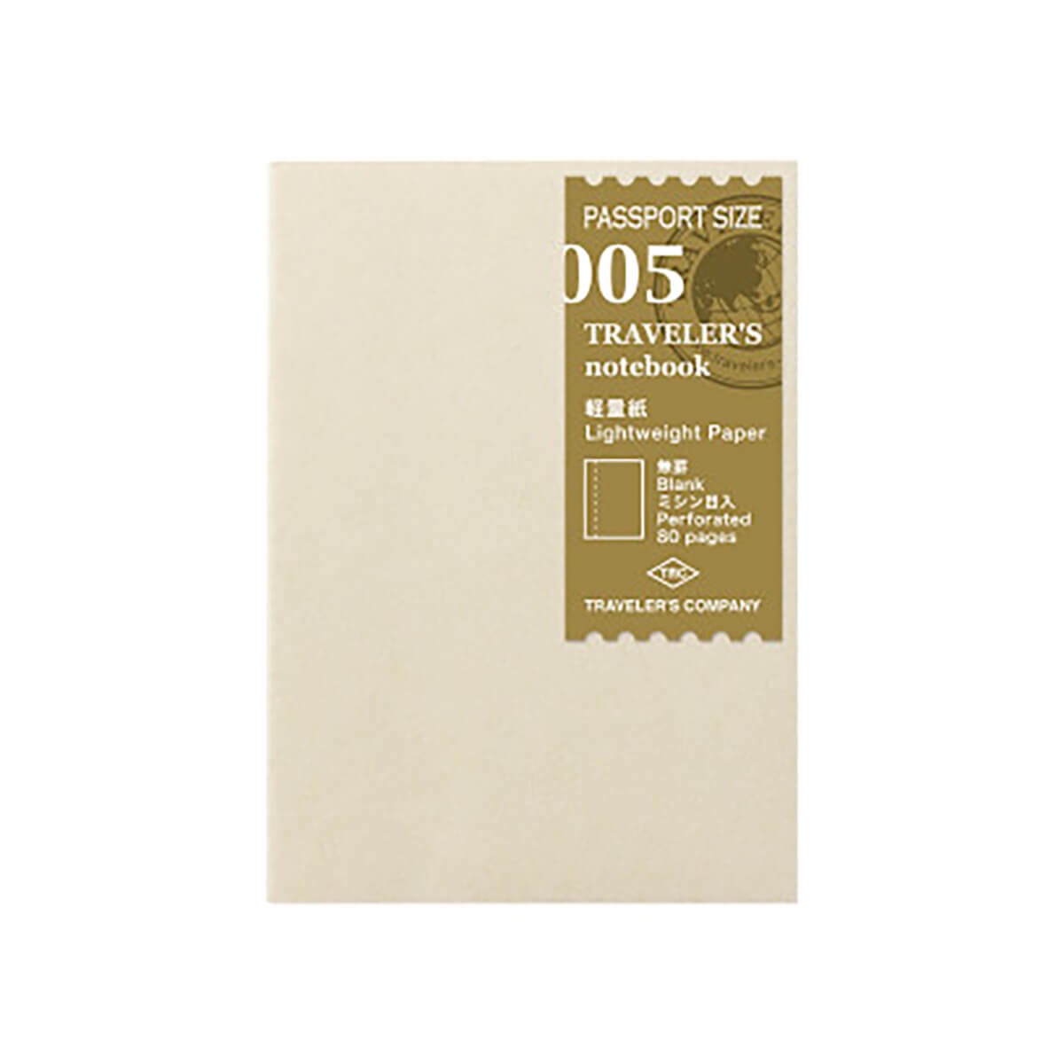 Traveler's Notebook Passport Size Light Refill 005 by Traveler's Company